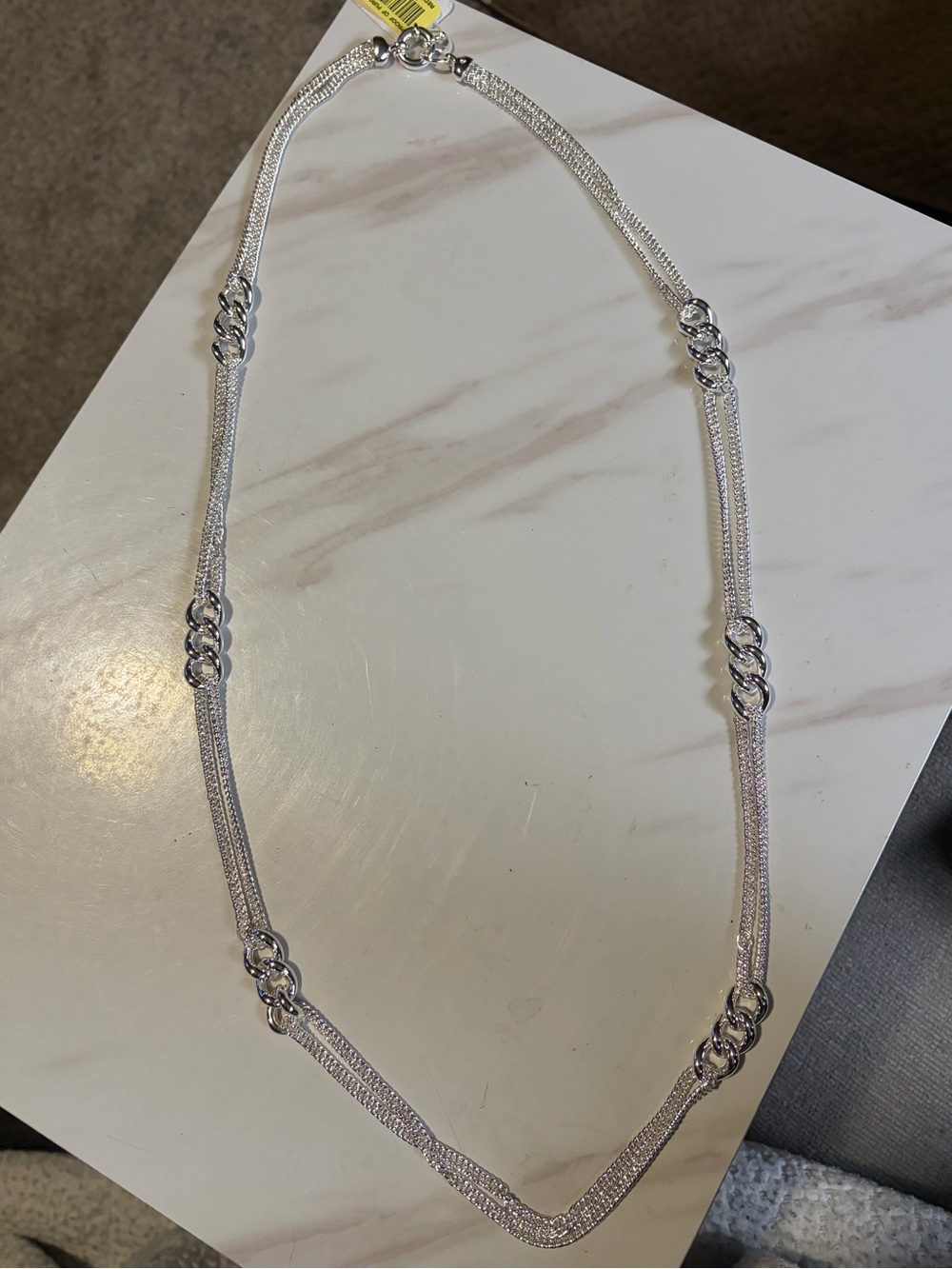 2/$30 Silver Multi-Chain Knot Necklace - Women Jewelry